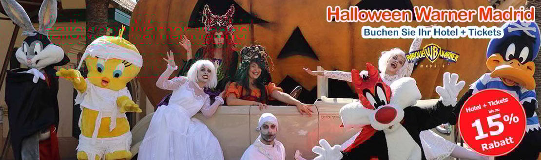 Halloween Warner Madrid. Angebote und Rabatte, um Warner in Madrid zu verbringen