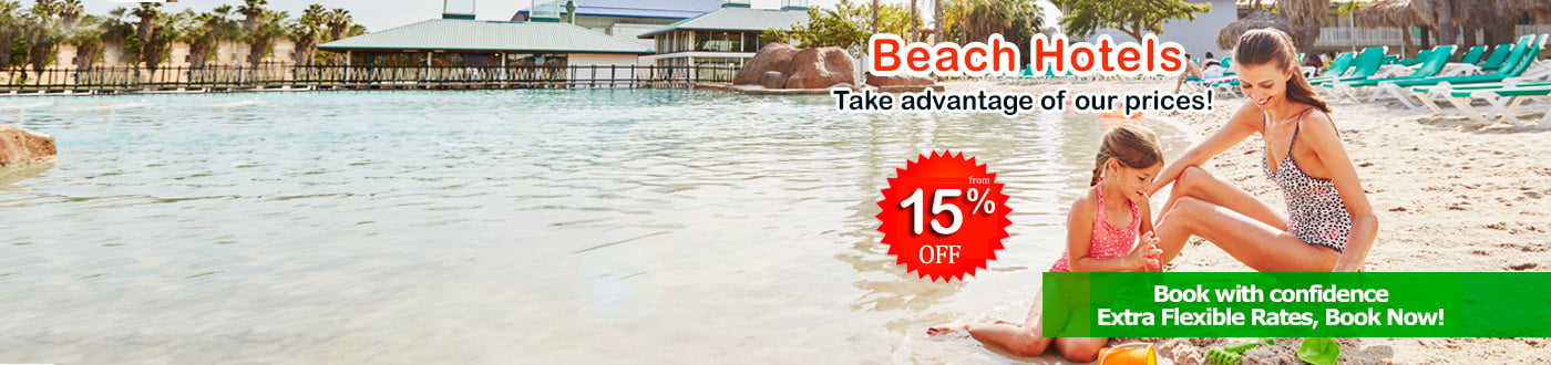 Hoteles de Playa 15%DTO Aprovecha la venta anticipada!