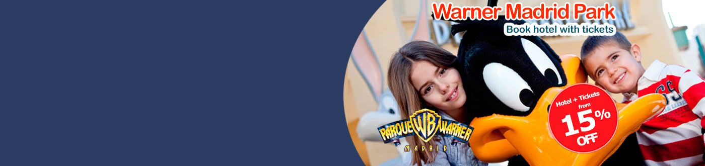 Ofertas Warner Madrid. Hotel + Entradas para vivir una aventura increible