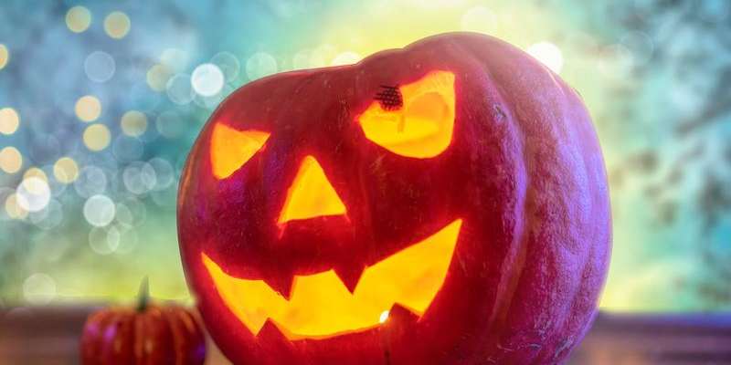 Calabaza iluminada de Halloween